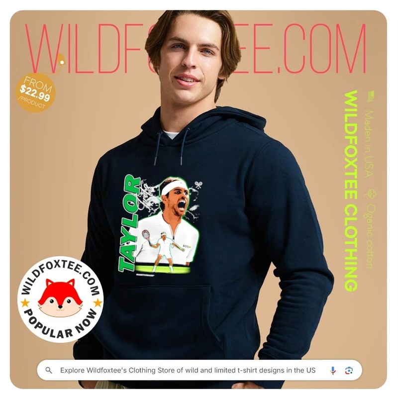 Browse Classic and Modern Taylor Fritz Merchandise Styles